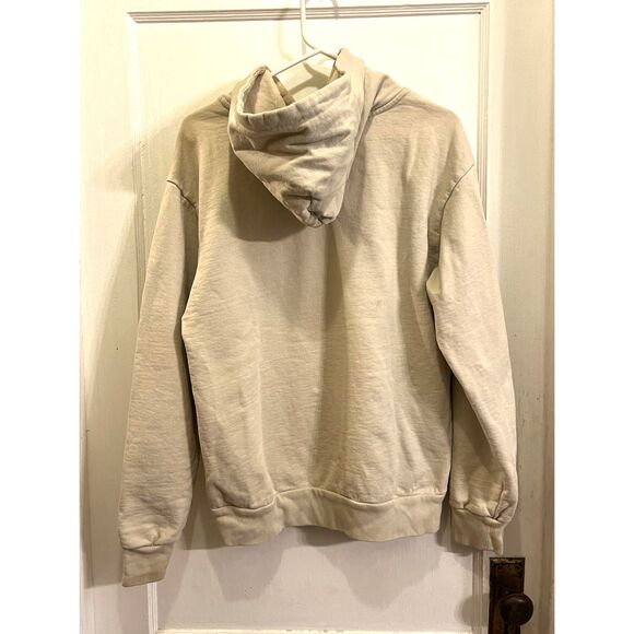 TALENTLESS Cream 100% Cotton Pullover Sweatshirt Hoodie Top  Mens Size Medium - Picture 6 of 10